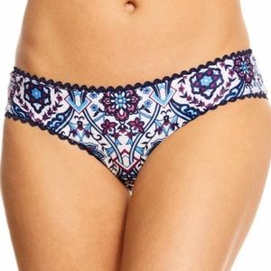 NWT Becca by Rebecca Virtue Reversible Hipster Bikini Bottom, Small